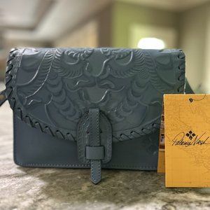 Patricia Nash Leather Lanza Crossbody with Dust Bag